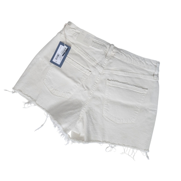 Universal Thread Highest Rise Curvy Shortie Shorts Size 10 Cream Comfort Stretch - Picture 3 of 9